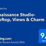 公寓 Renaissance Studio- Rooftop, Views & Charm 罗希姆诺